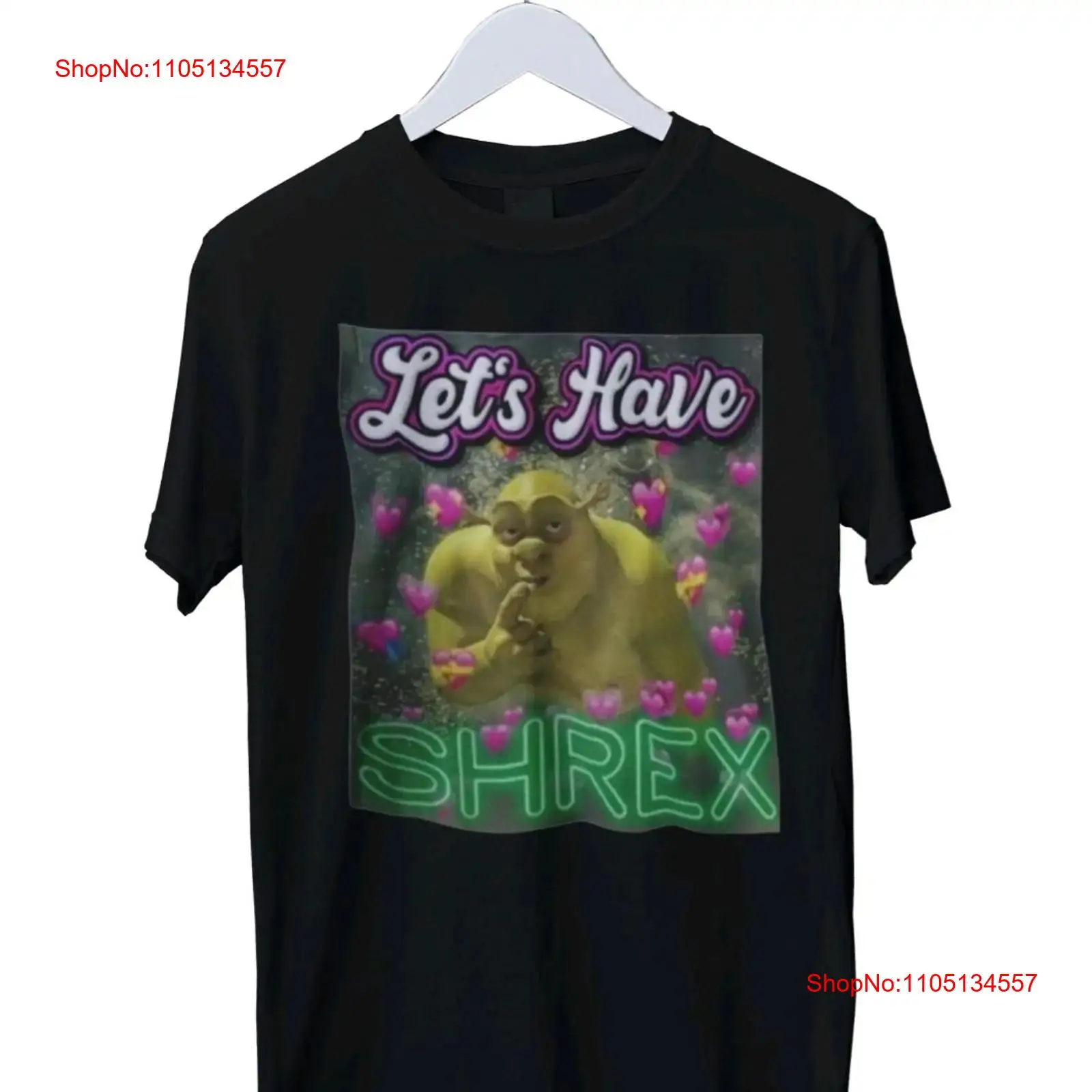 Vintage Fashion Knitwear - Забавная футболка Lets Have Shrex Meme