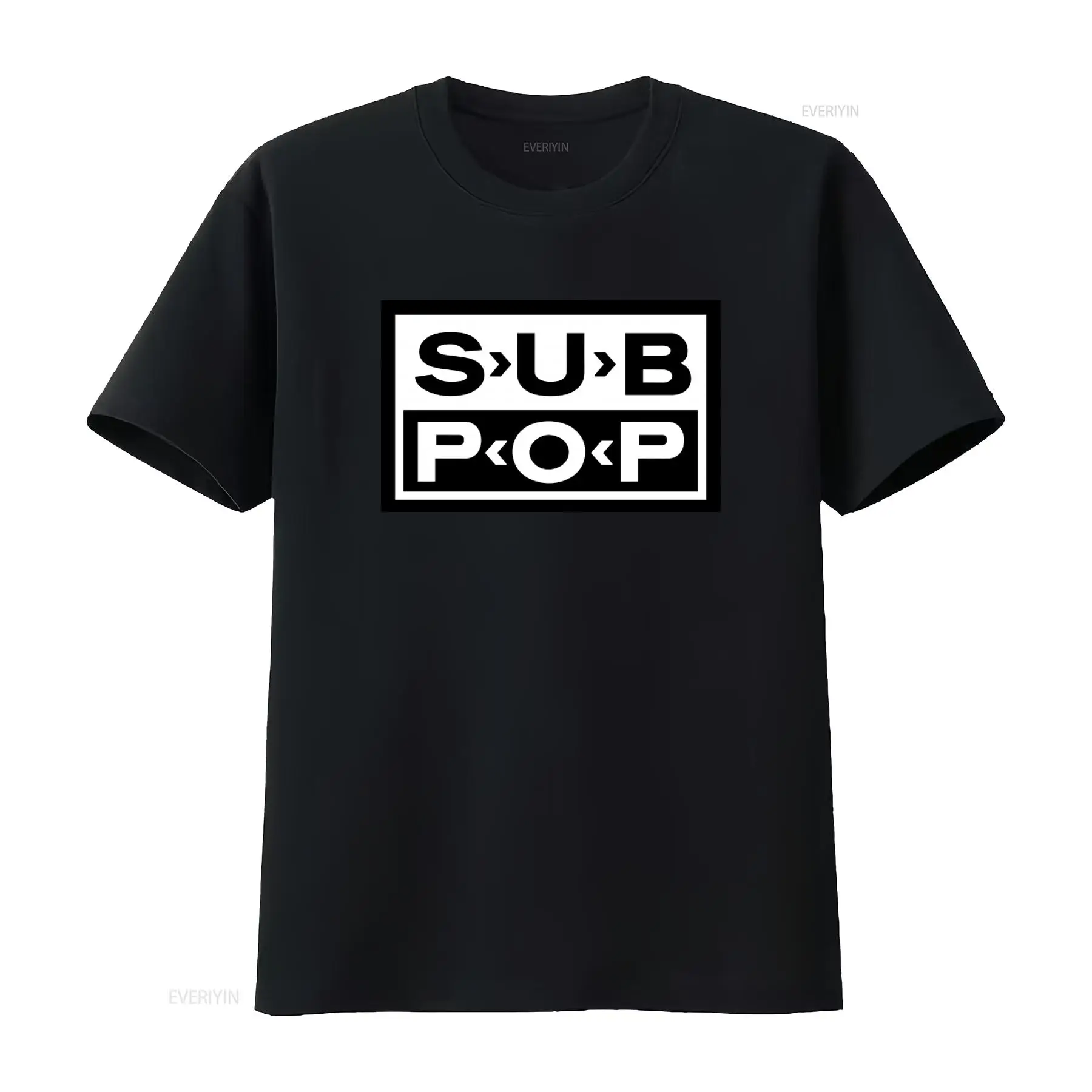 Vintage Fashion Logo - Футболка с логотипом Sub Pop, черная