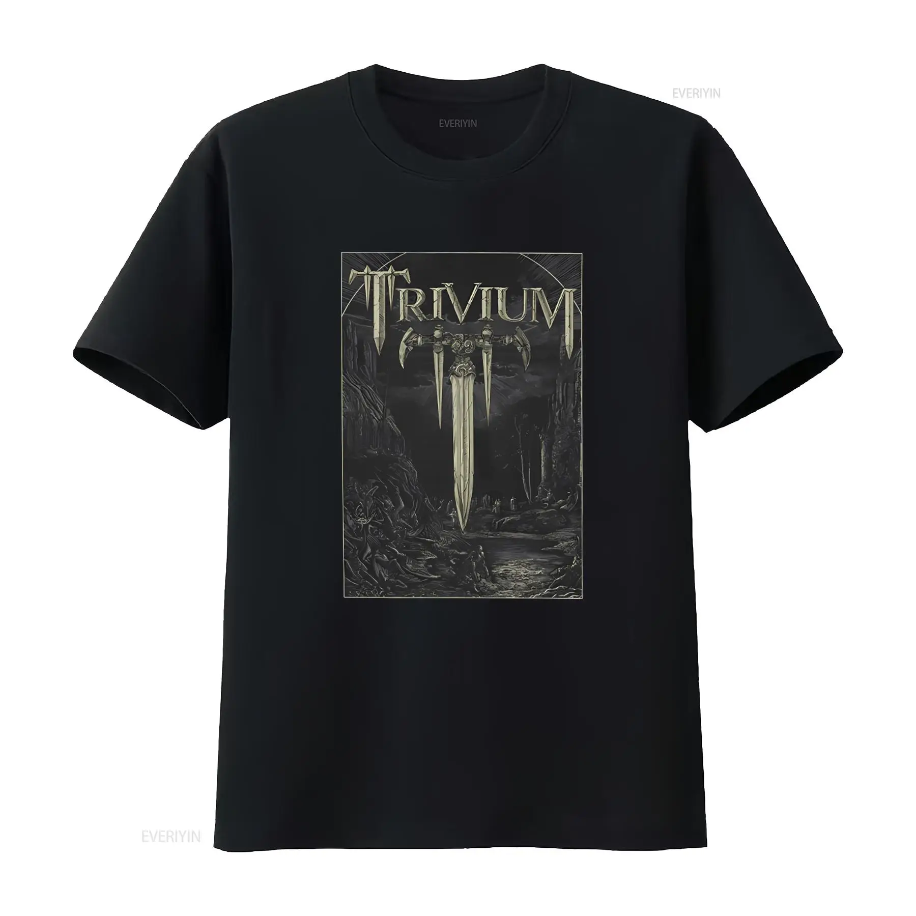 Vintage Fashion News - Официальная футболка Trivium Battle Metal Band,