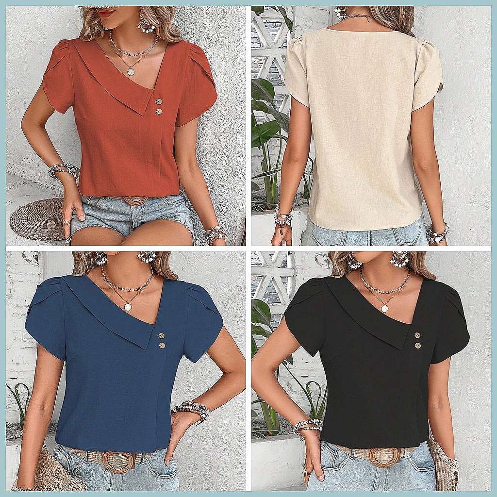Летняя винтажная однотонная бл – обзор и цена Usa Vintage Fashion