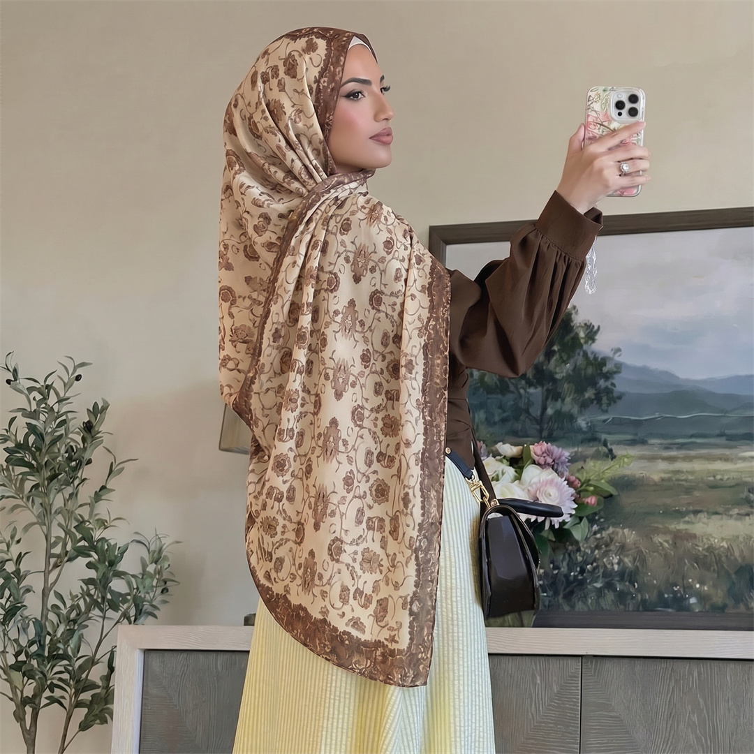 Винтажный хиджаб с цветочным п – обзор и цена Vintage Fashion Ladies